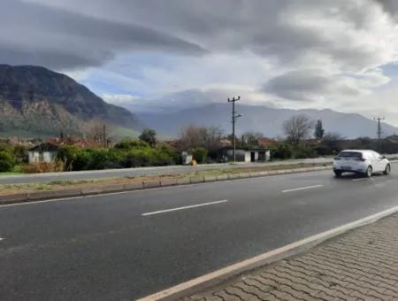 Antalya - Izmir Main Road Zero Tankstelle Geeignet Netto 2800M2 Gewerbegrundstück Zum Verkauf In Köyceğiz