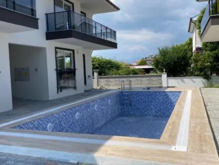 2 1 Brandneue Wohnungen Mit Pool Zum Verkauf In Dalamanda, Muğla