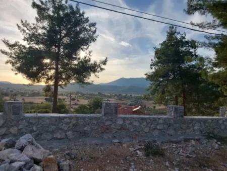 Muğla Fethiye Üzümlü, Blick Auf Die Natur, Schnäppchen 788M2 Zoniertes Grundstück Zum Verkauf