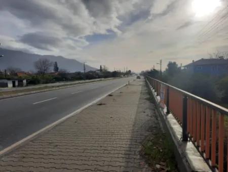 Muğla Köyceğizde Antalya - Izmir Hauptstraße Null Tankstelle Geeignetes Gewerbegebiet Land Zum Verkauf