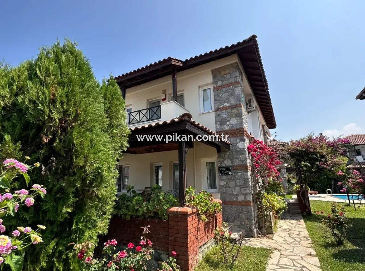 3 1 Independent Furnished Stone Villa For Rent In A Site Of 6 Villas In Dalyan, Muğla