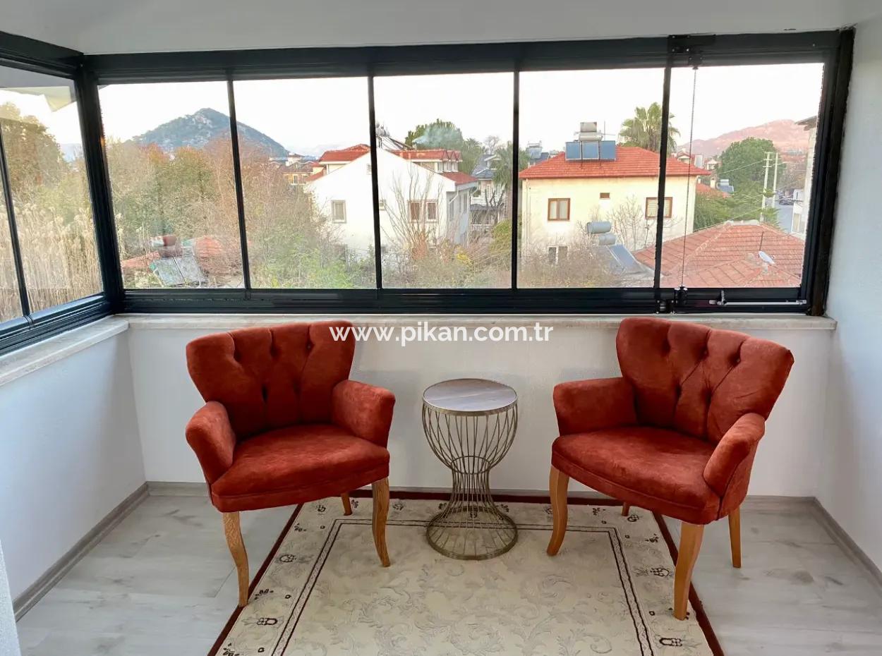 Ortaca Dalyanda 1 1 Furnished Penthouse Apartment For Rent Until May 1