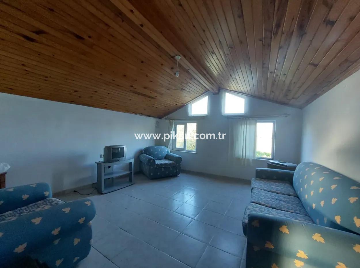 1 1 Furnished Penthouse Apartment For Rent In Ortaca Okçular Marmarlı