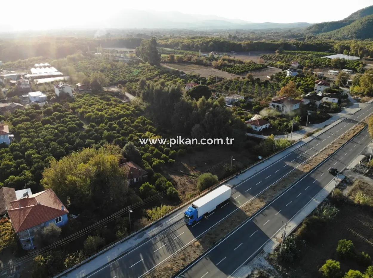 Muğla Köyceğizde Antalya - Izmir Main Road Zero Fuel Station Suitable Commercial Zoned Land For Sale