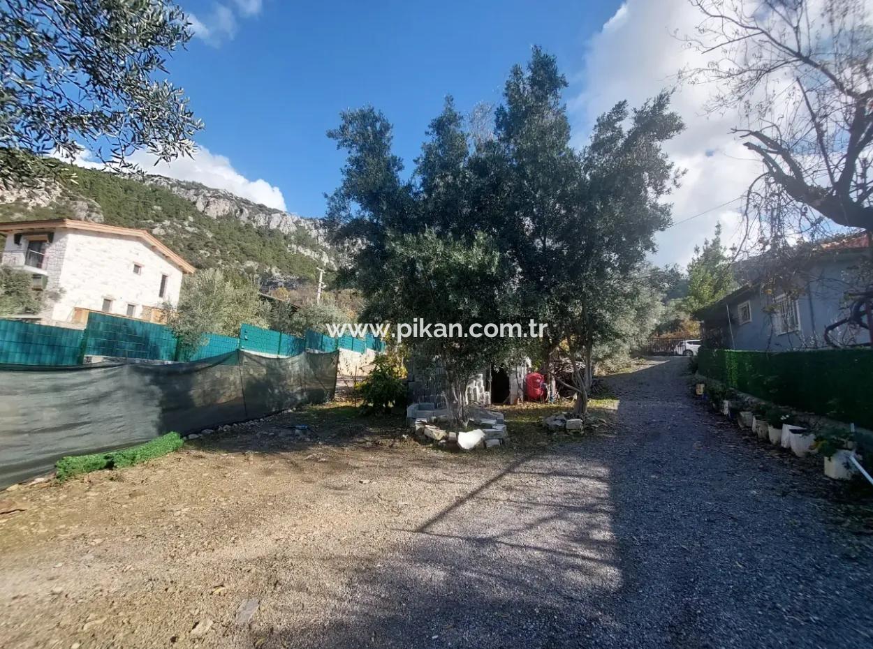 Tiny House With Swimming Pool In Nature On 738 M2 Land In Göcek For Emergency Sale