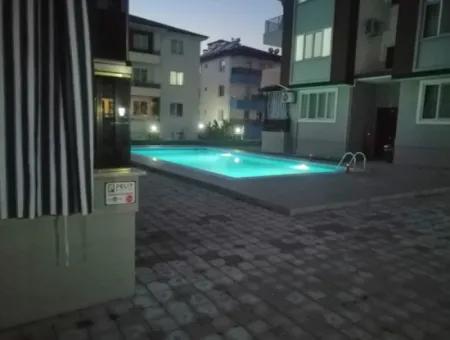 1 1 Furnished Apartment With Pool In Ortaca Bahçelievler For Rent