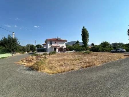 504 M2 Corner Parcel Land With 250 M2 Construction Permit For Sale In Dalyan Okçular