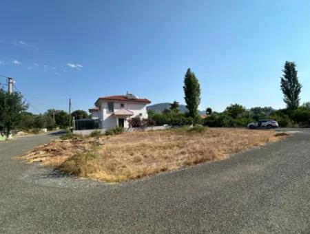 504 M2 Corner Parcel Land With 250 M2 Construction Permit For Sale In Dalyan Okçular