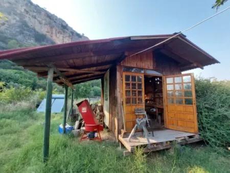 Single Storey House For Sale On 15 000 M2 Detached Land Close To Dalyan Canal In Köyceğiz Çandırda