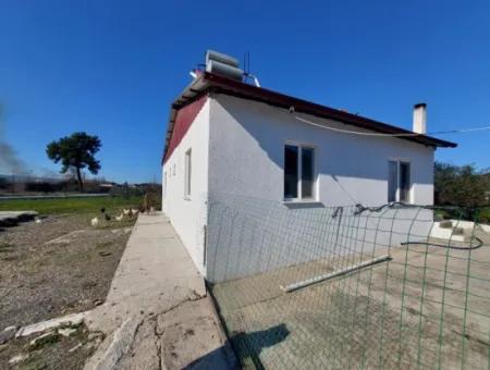 Ortaca Okçular 3 000M2 Land, 100 M2 2 1 Detached Unfurnished House For Rent